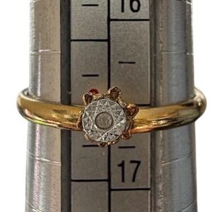 Vintage 1950s promise ring
Rhinestone Ring Mid Century‎ Romantic Coquette